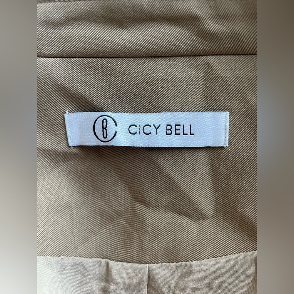 Cicy Bell Women Beige Tan Suit Jacket Size XL - Picture 9 of 11